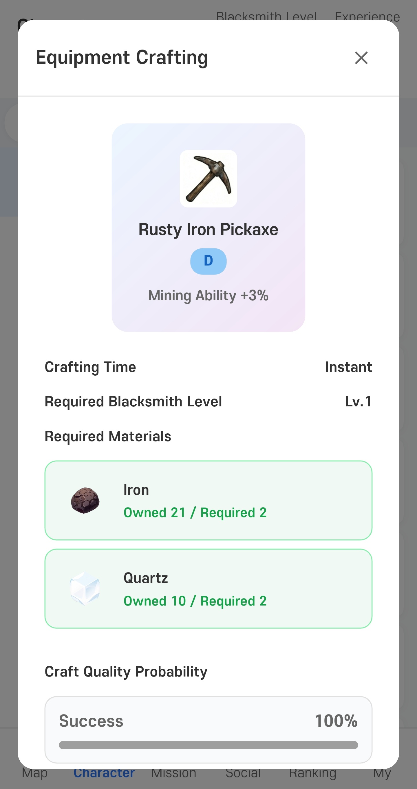 Tutorial: crafting gear